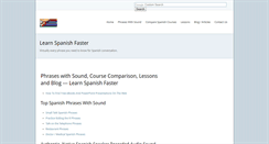 Desktop Screenshot of learn-spanish-faster.com