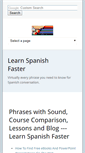 Mobile Screenshot of learn-spanish-faster.com